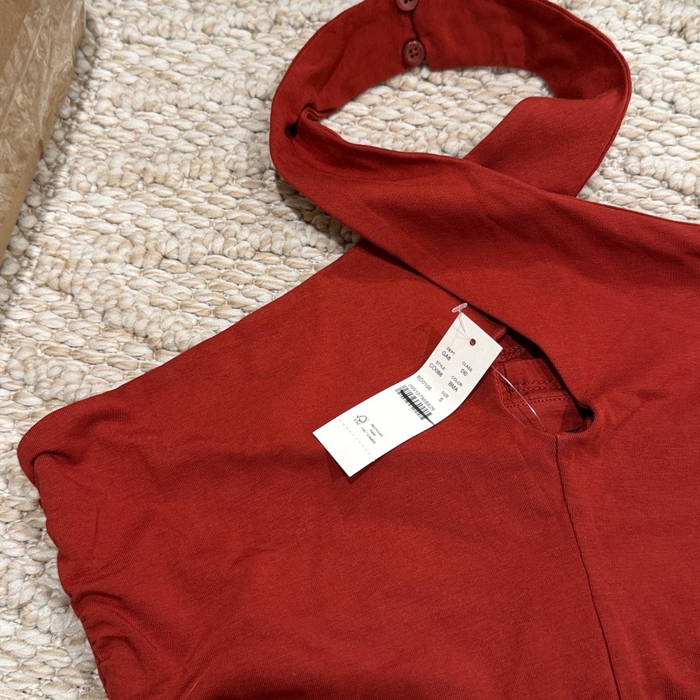 J Crew Stretch cotton halter top - Picture 2 of 2